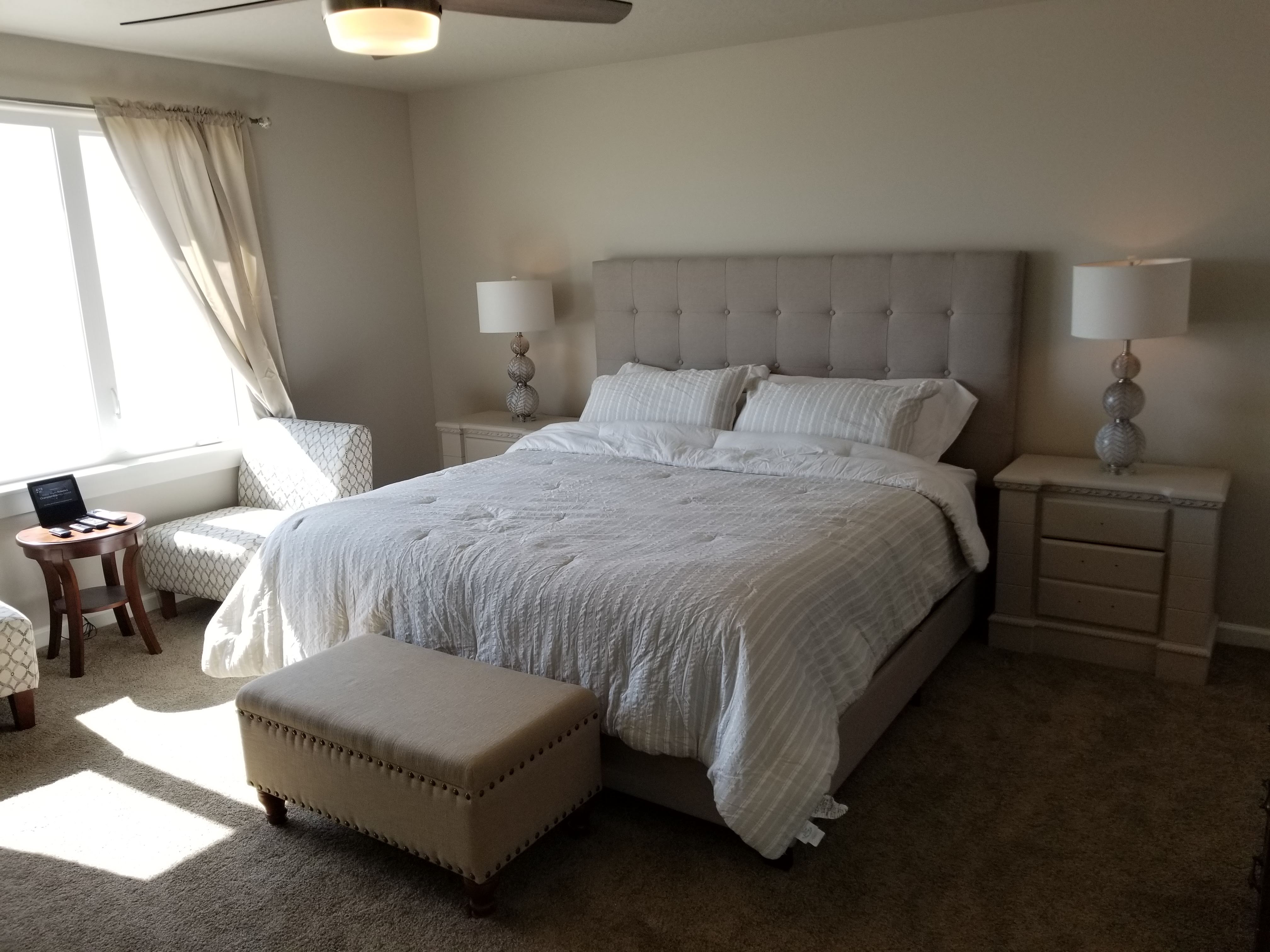 Primary bedroom at Beach Escape